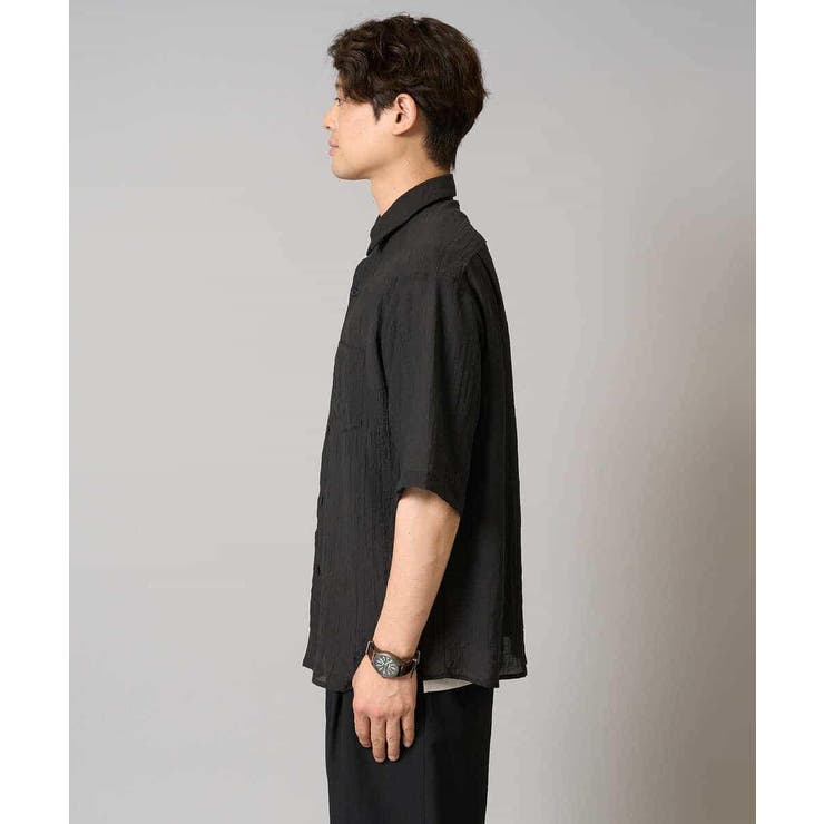 【接触冷感】ワッシャーシアーワイドシルエットシャツ | a.v.v【MEN】 | 詳細画像16 