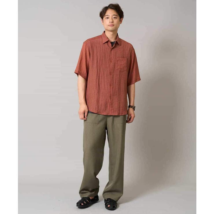 【接触冷感】ワッシャーシアーワイドシルエットシャツ | a.v.v【MEN】 | 詳細画像2 