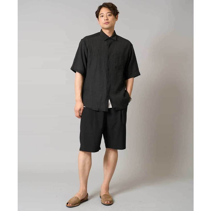 【接触冷感】ワッシャーシアーワイドシルエットシャツ | a.v.v【MEN】 | 詳細画像9 