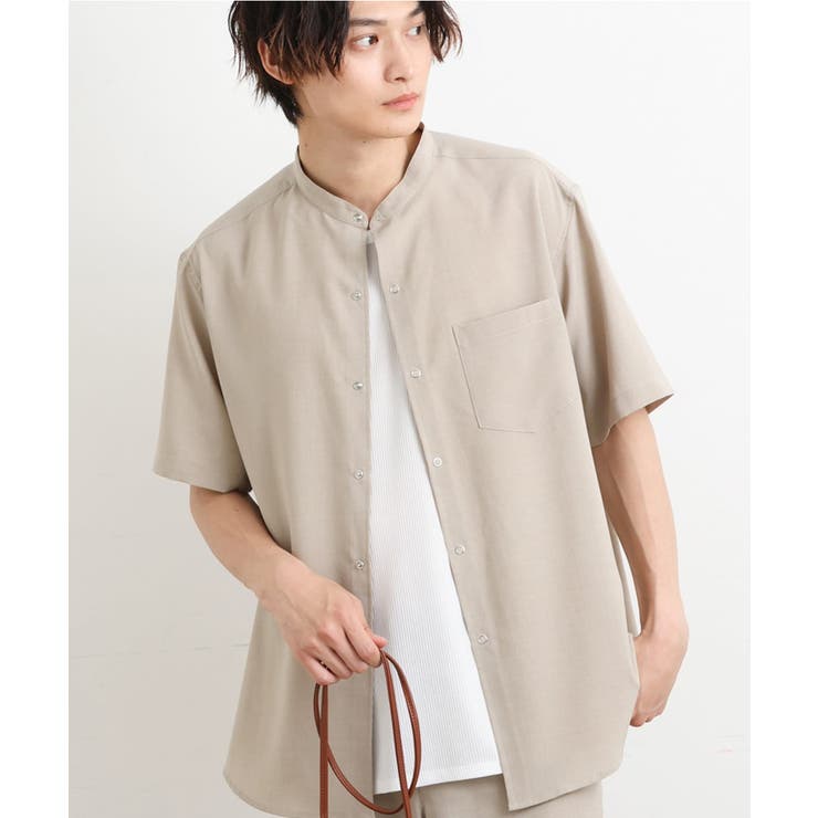 吸水速乾/S-XXL】リライト バンドカラーシャツ [品番：ITKW0012631]｜a.v.v【MEN】（アーヴェヴェ）のメンズファッション通販｜SHOPLIST（ショップリスト）