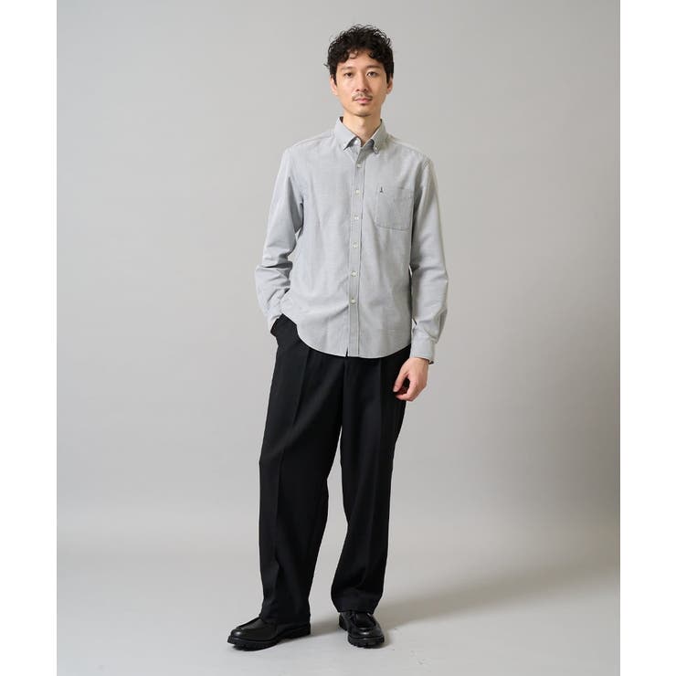 【イージーケア/速乾/毛玉になりにくい】ボタンダウンオックスシャツ | a.v.v【MEN】 | 詳細画像31 
