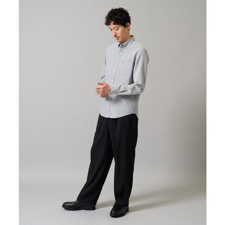 【イージーケア/速乾/毛玉になりにくい】ボタンダウンオックスシャツ | a.v.v【MEN】 | 詳細画像32 