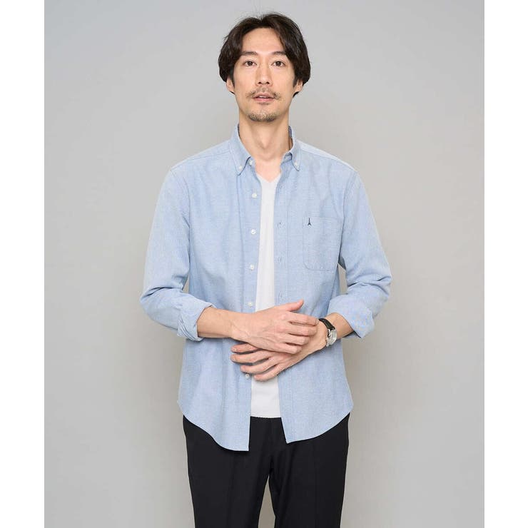 【イージーケア/速乾/毛玉になりにくい】ボタンダウンオックスシャツ | a.v.v【MEN】 | 詳細画像33 