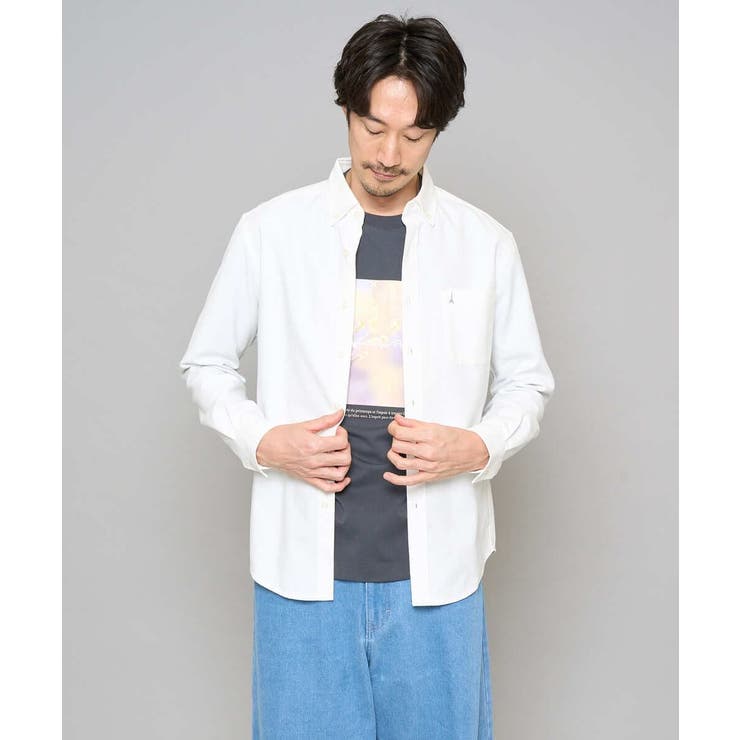 【イージーケア/速乾/毛玉になりにくい】ボタンダウンオックスシャツ | a.v.v【MEN】 | 詳細画像48 