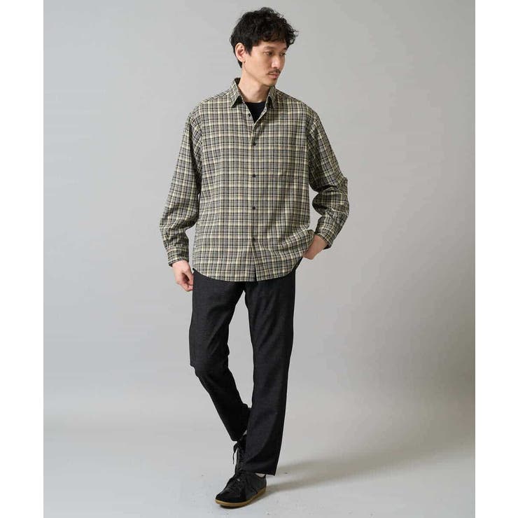 【イージーケア/洗濯機で洗える】チェックワイドシルエットシャツ | a.v.v【MEN】 | 詳細画像10 