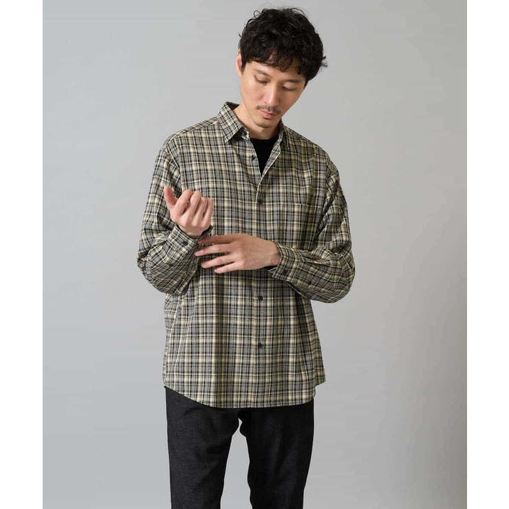 【イージーケア/洗濯機で洗える】チェックワイドシルエットシャツ | a.v.v【MEN】 | 詳細画像18 