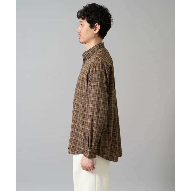 【イージーケア/洗濯機で洗える】チェックワイドシルエットシャツ | a.v.v【MEN】 | 詳細画像20 