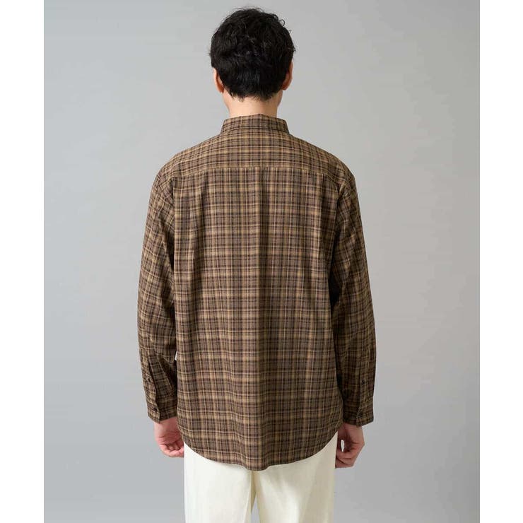 【イージーケア/洗濯機で洗える】チェックワイドシルエットシャツ | a.v.v【MEN】 | 詳細画像21 