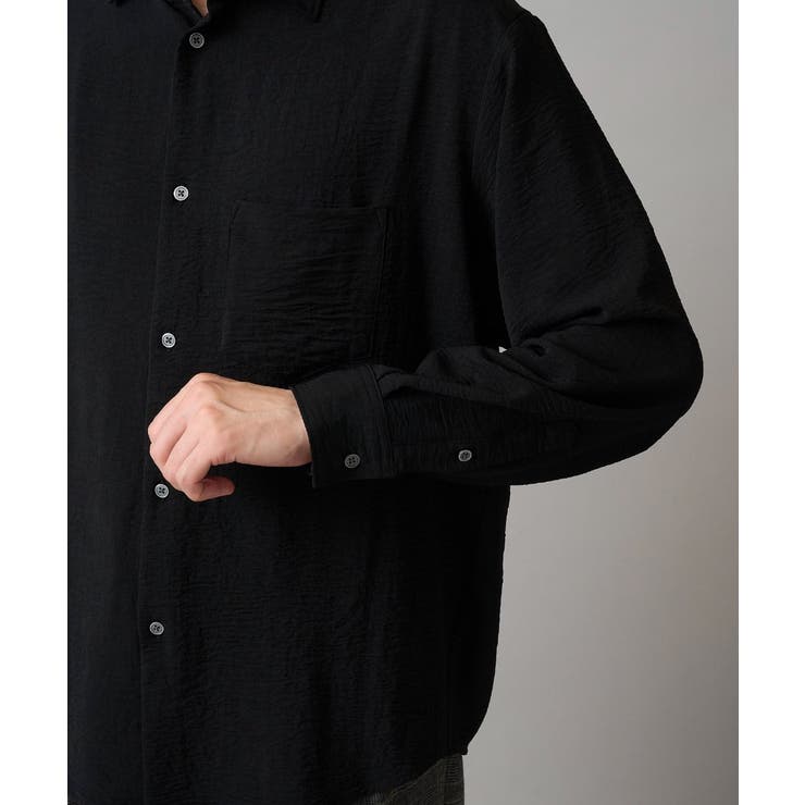 ワッシャーストレッチワイドシルエットシャツ | a.v.v【MEN】 | 詳細画像14 