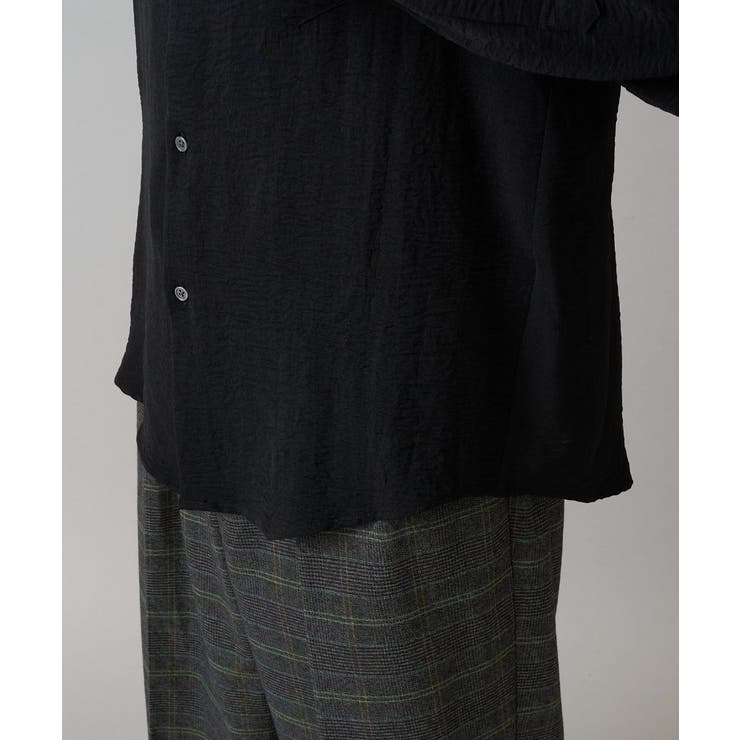 ワッシャーストレッチワイドシルエットシャツ | a.v.v【MEN】 | 詳細画像15 