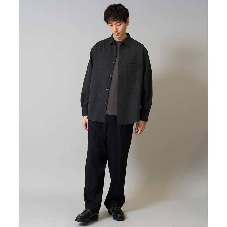 【イージーケア シワになりにくい】ワイドシルエットシャツ 秋リライト【洗濯機で洗… | a.v.v【MEN】 | 詳細画像13 