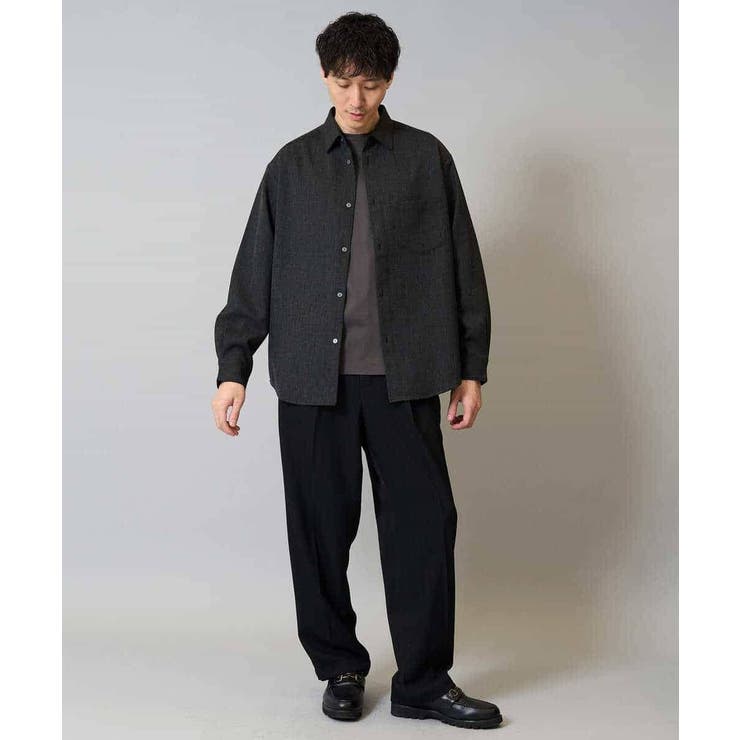 【イージーケア シワになりにくい】ワイドシルエットシャツ 秋リライト【洗濯機で洗… | a.v.v【MEN】 | 詳細画像14 