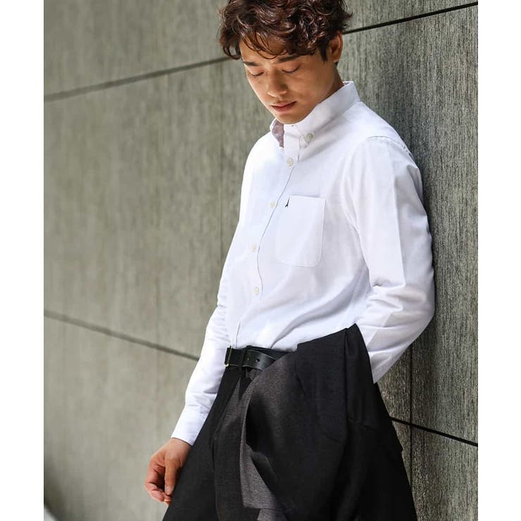 【累計2万枚販売】エッフェル塔刺繍オックスボタンダウンシャツ | a.v.v【MEN】 | 詳細画像1 