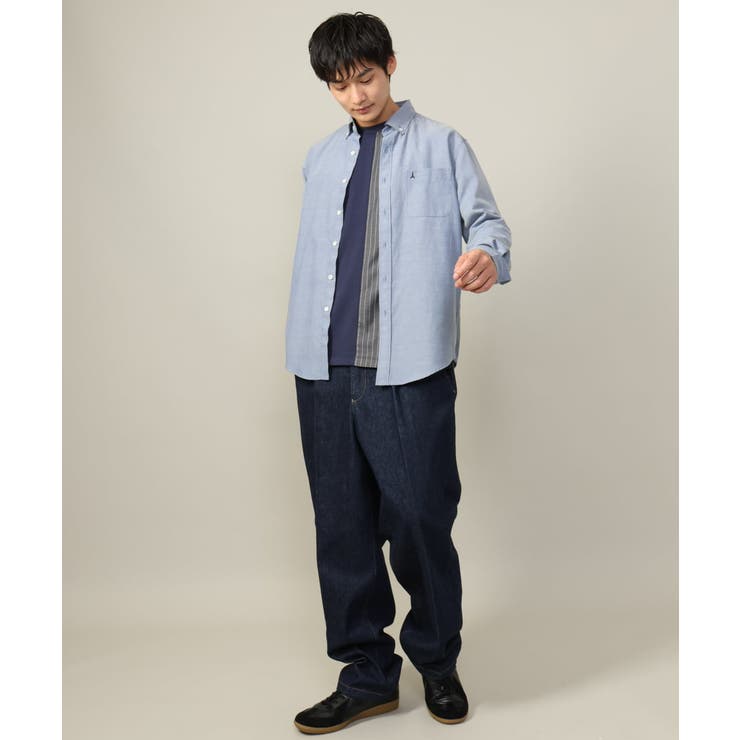 【累計2万枚販売】エッフェル塔刺繍オックスボタンダウンシャツ | a.v.v【MEN】 | 詳細画像16 