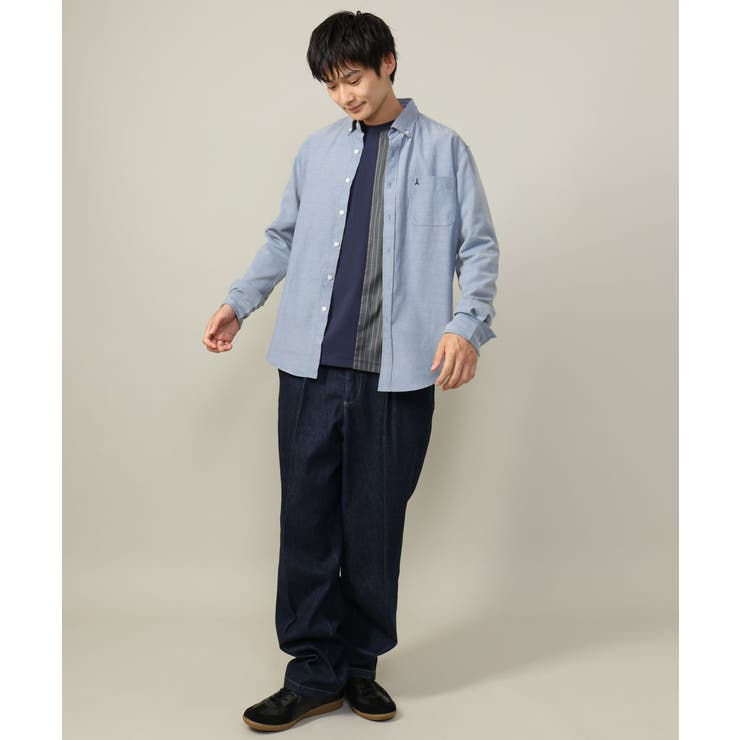 【累計2万枚販売】エッフェル塔刺繍オックスボタンダウンシャツ | a.v.v【MEN】 | 詳細画像18 