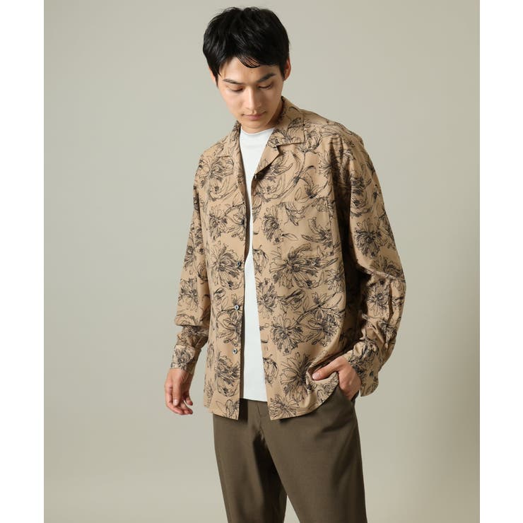 【サマ見えシャツ】ヴィンテージフラワーオープンカラーシャツ | a.v.v【MEN】 | 詳細画像13 