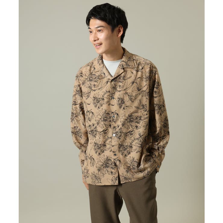 【サマ見えシャツ】ヴィンテージフラワーオープンカラーシャツ | a.v.v【MEN】 | 詳細画像14 