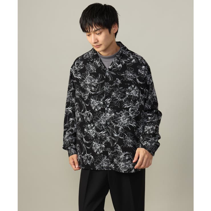 【サマ見えシャツ】ヴィンテージフラワーオープンカラーシャツ | a.v.v【MEN】 | 詳細画像17 