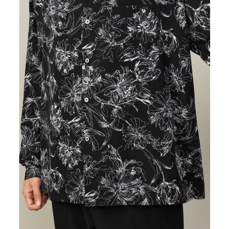 【サマ見えシャツ】ヴィンテージフラワーオープンカラーシャツ | a.v.v【MEN】 | 詳細画像22 