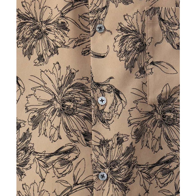 【サマ見えシャツ】ヴィンテージフラワーオープンカラーシャツ | a.v.v【MEN】 | 詳細画像25 