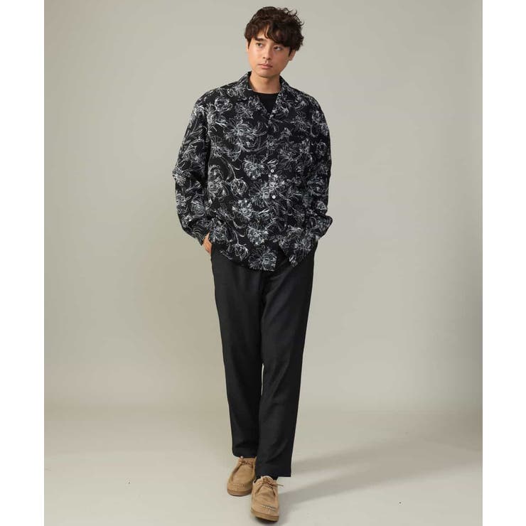 【サマ見えシャツ】ヴィンテージフラワーオープンカラーシャツ | a.v.v【MEN】 | 詳細画像5 