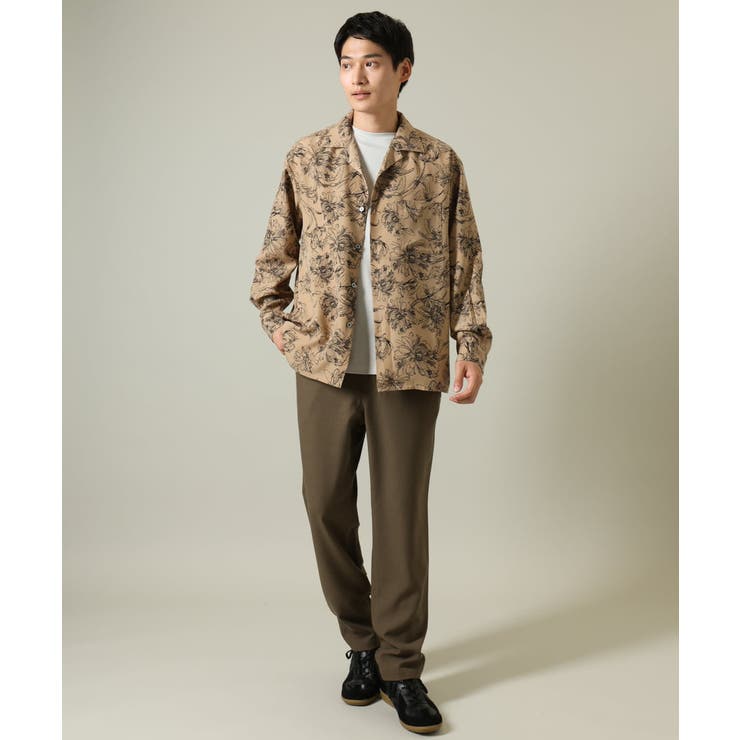 【サマ見えシャツ】ヴィンテージフラワーオープンカラーシャツ | a.v.v【MEN】 | 詳細画像9 