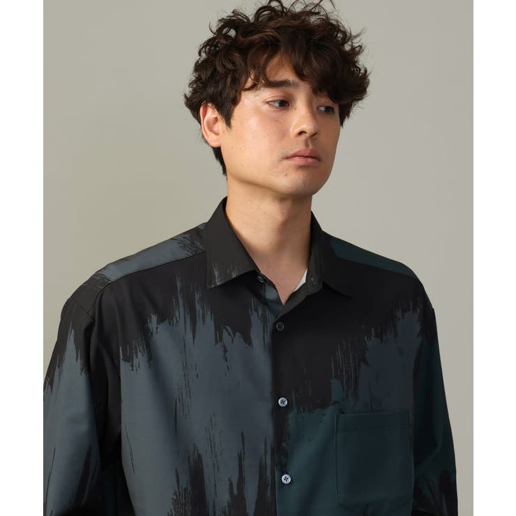 【イージーケア】ペインター柄ワイドシルエットシャツ | a.v.v【MEN】 | 詳細画像13 