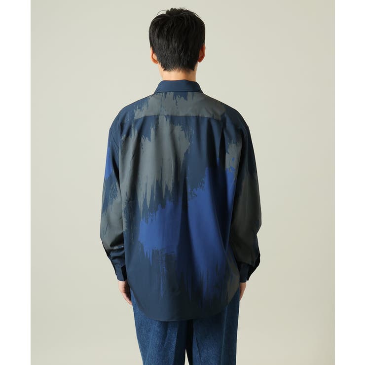 【イージーケア】ペインター柄ワイドシルエットシャツ | a.v.v【MEN】 | 詳細画像16 