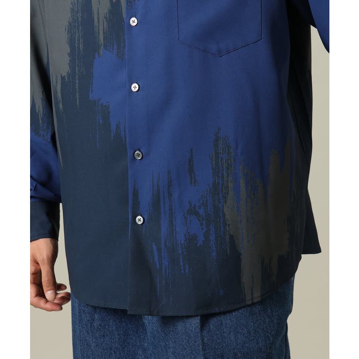 【イージーケア】ペインター柄ワイドシルエットシャツ | a.v.v【MEN】 | 詳細画像19 