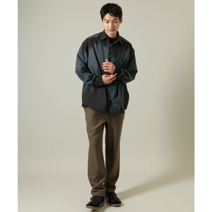 【イージーケア】ペインター柄ワイドシルエットシャツ | a.v.v【MEN】 | 詳細画像3 