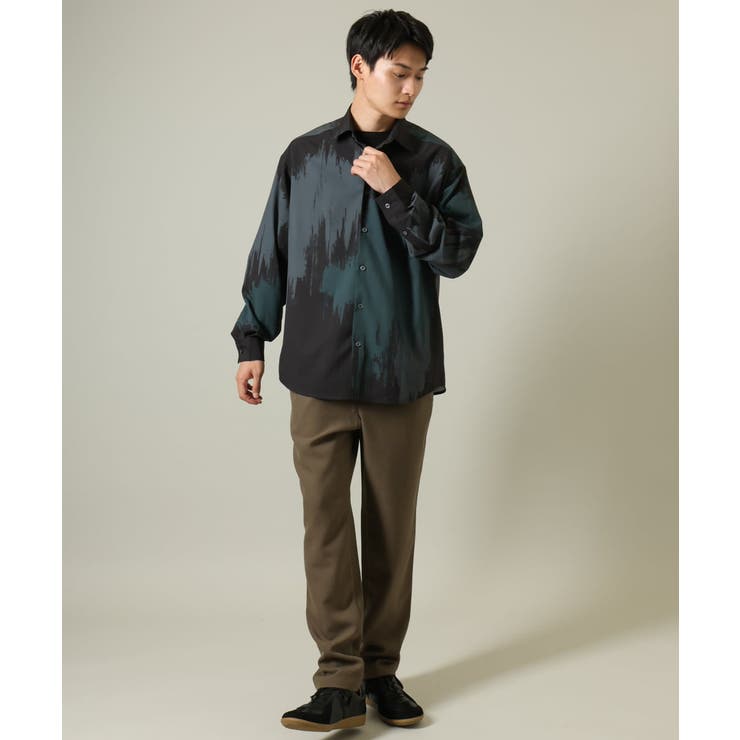 【イージーケア】ペインター柄ワイドシルエットシャツ | a.v.v【MEN】 | 詳細画像4 