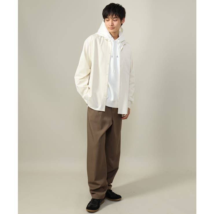 【イージーケア/毛玉になりづらい】ワイドシルエットシャツ | a.v.v【MEN】 | 詳細画像13 