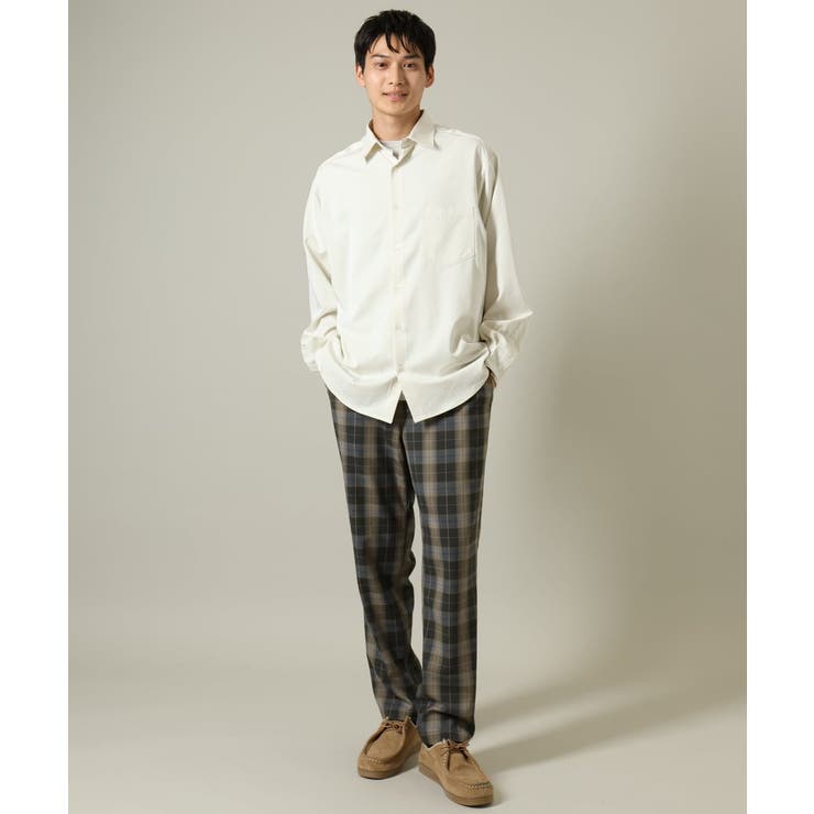 【イージーケア/毛玉になりづらい】ワイドシルエットシャツ | a.v.v【MEN】 | 詳細画像14 