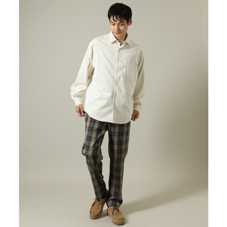 【イージーケア/毛玉になりづらい】ワイドシルエットシャツ | a.v.v【MEN】 | 詳細画像15 