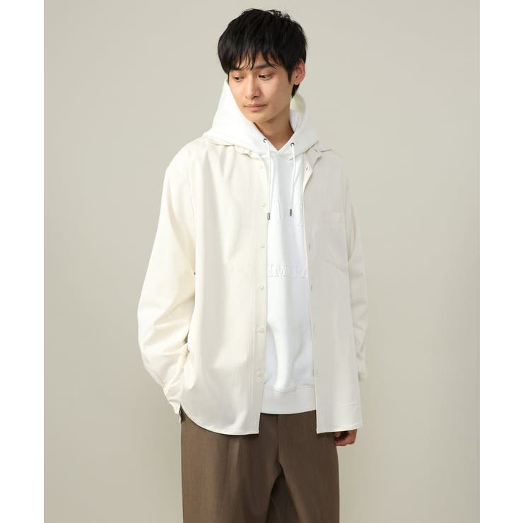 【イージーケア/毛玉になりづらい】ワイドシルエットシャツ | a.v.v【MEN】 | 詳細画像18 