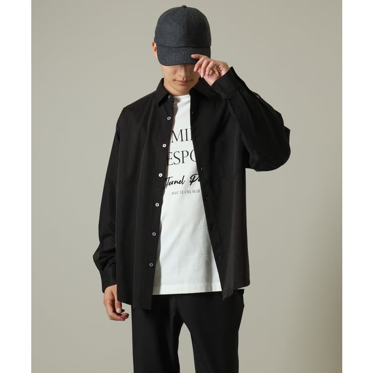 【イージーケア/毛玉になりづらい】ワイドシルエットシャツ | a.v.v【MEN】 | 詳細画像21 