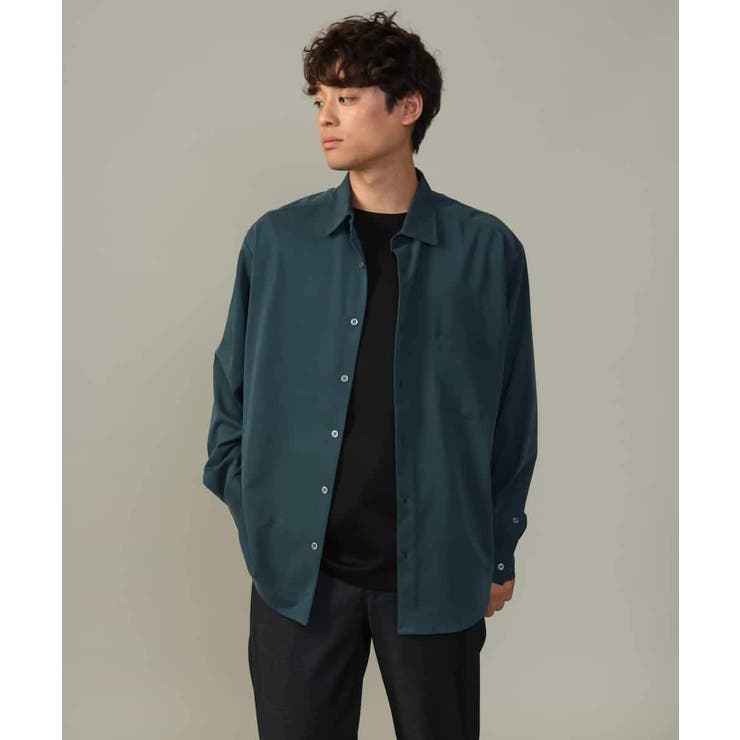 【イージーケア/毛玉になりづらい】ワイドシルエットシャツ | a.v.v【MEN】 | 詳細画像22 