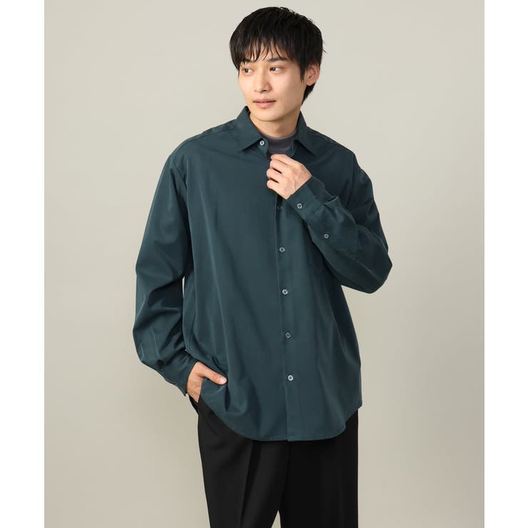 【イージーケア/毛玉になりづらい】ワイドシルエットシャツ | a.v.v【MEN】 | 詳細画像24 