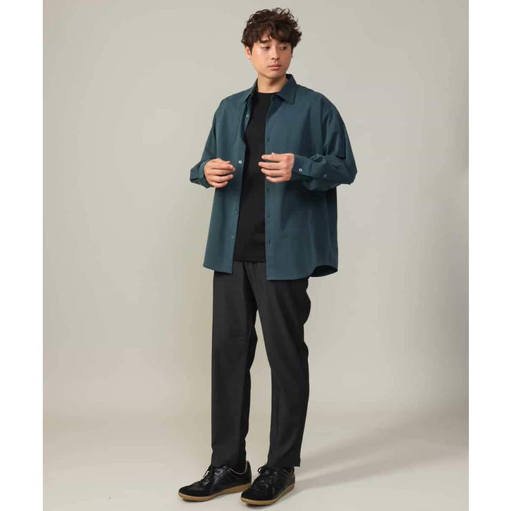 【イージーケア/毛玉になりづらい】ワイドシルエットシャツ | a.v.v【MEN】 | 詳細画像4 