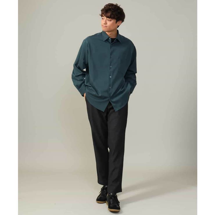 【イージーケア/毛玉になりづらい】ワイドシルエットシャツ | a.v.v【MEN】 | 詳細画像8 