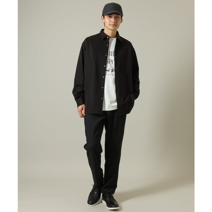 【イージーケア/毛玉になりづらい】ワイドシルエットシャツ | a.v.v【MEN】 | 詳細画像9 