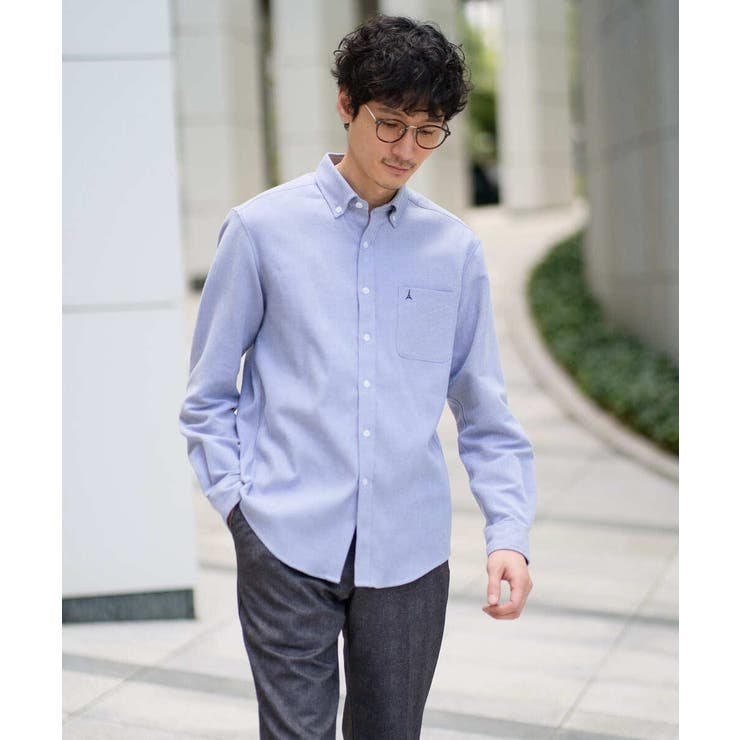 ライトブルー | サンライト起毛ストレッチシャツ | a.v.v【MEN】