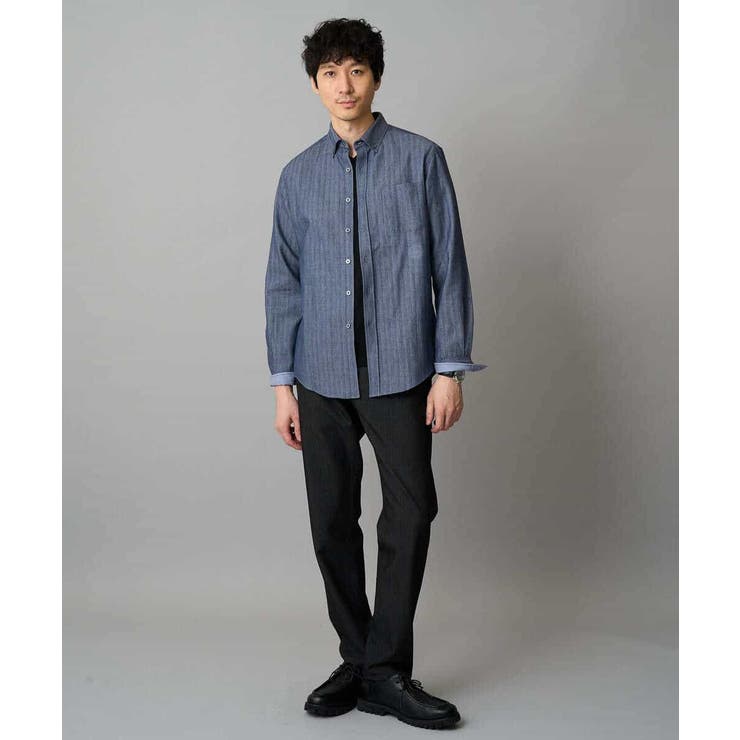 ヘリンボーンダブルフェイスシャツ | a.v.v【MEN】 | 詳細画像2 