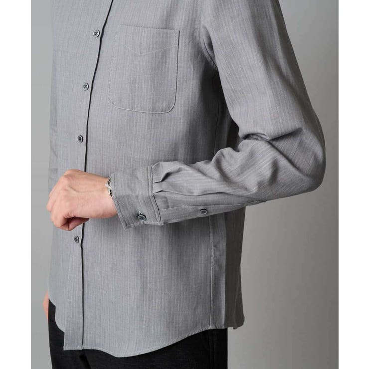 ヘリンボーンダブルフェイスシャツ | a.v.v【MEN】 | 詳細画像25 