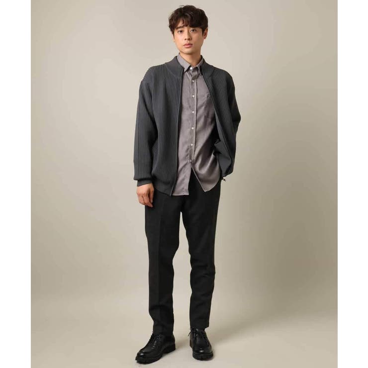 【人気No1シャツ】エッフェル塔刺繍 起毛ストレッチシャツ | a.v.v【MEN】 | 詳細画像11 