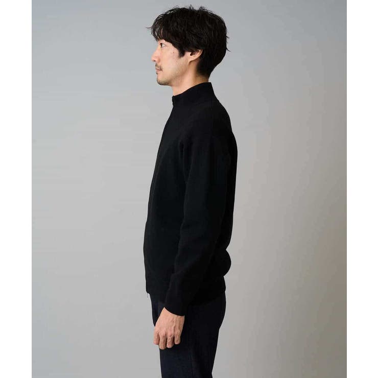 【洗濯機で洗える】ダブルフェイスニットスタンドジップカーディガン | a.v.v【MEN】 | 詳細画像21 