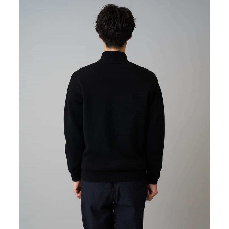 【洗濯機で洗える】ダブルフェイスニットスタンドジップカーディガン | a.v.v【MEN】 | 詳細画像22 