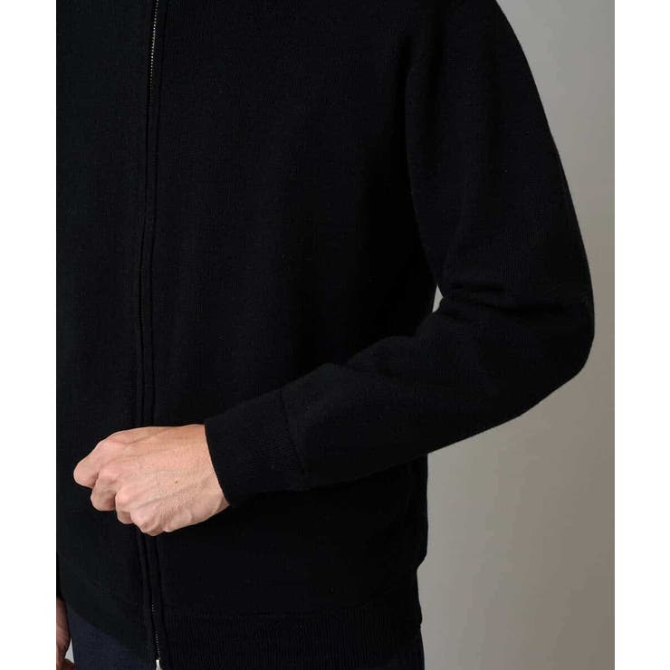 【洗濯機で洗える】ダブルフェイスニットスタンドジップカーディガン | a.v.v【MEN】 | 詳細画像24 