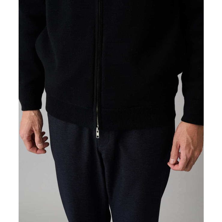 【洗濯機で洗える】ダブルフェイスニットスタンドジップカーディガン | a.v.v【MEN】 | 詳細画像26 