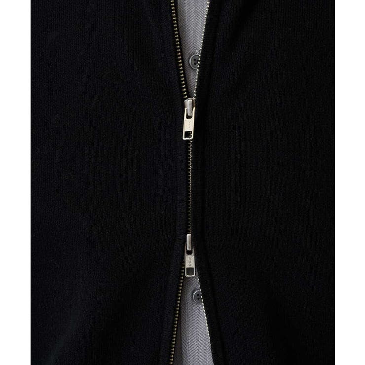 【洗濯機で洗える】ダブルフェイスニットスタンドジップカーディガン | a.v.v【MEN】 | 詳細画像27 